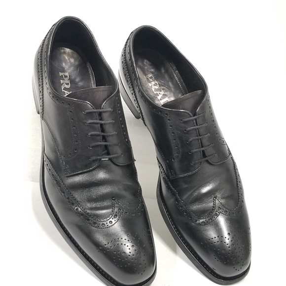 Luxury PRADA  Laced up Brogue Oxford dress shoes - Picture 3 of 16